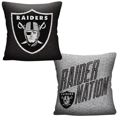 Northwest Northwest 1NFL129000019RET NFL 129 Oakland Raiders Invert Pillow 1NFL129000019RET